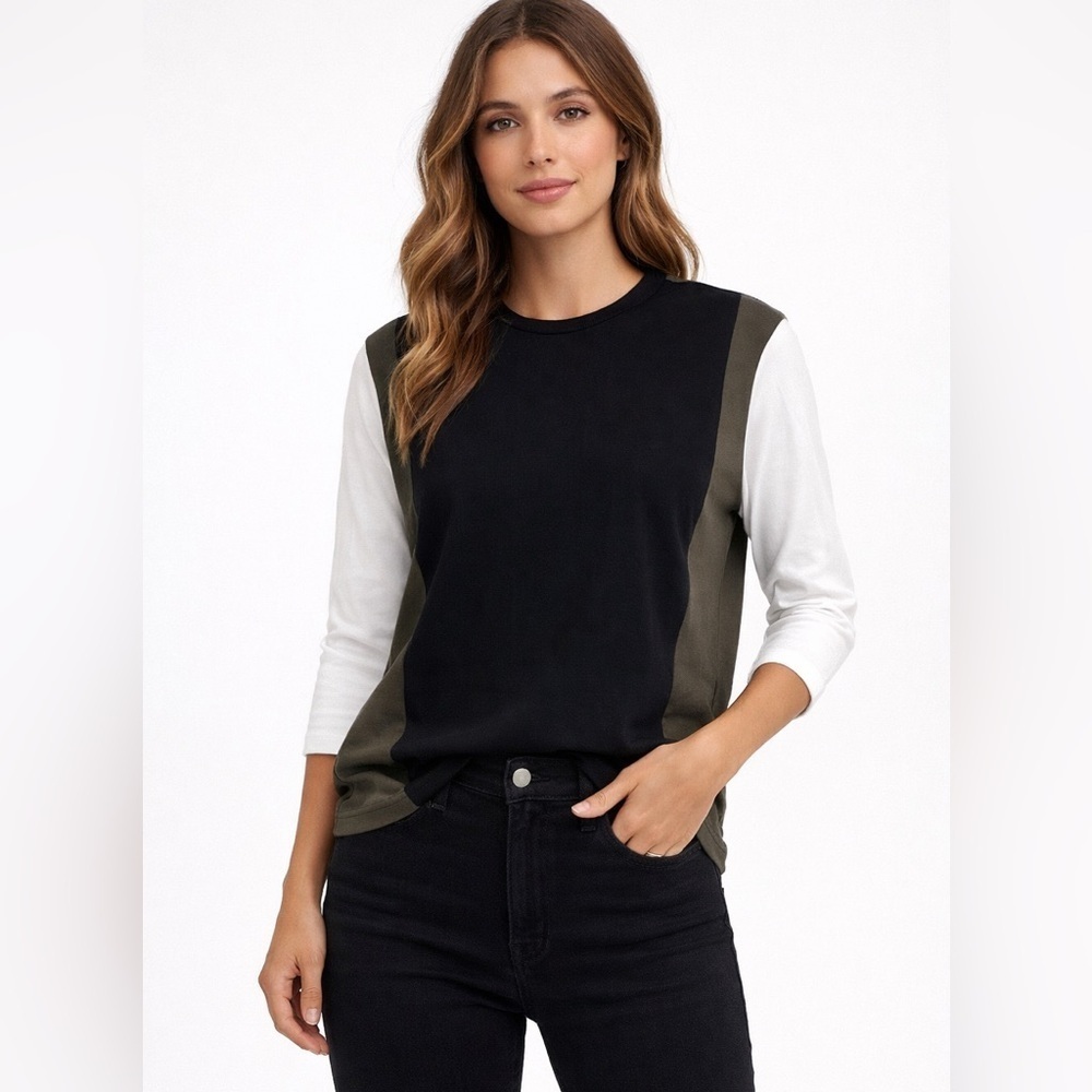 COA Made in California Colorblock Long Sleeve Top –Size Small from Anthropologie